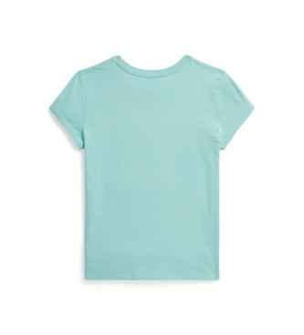 Polo Ralph Lauren Majica iz dresa s turkizno barvo Bear Polo majica
