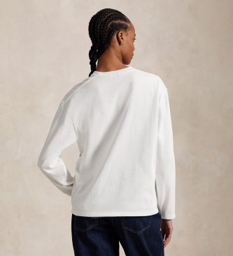 Polo Ralph Lauren Weißes Baumwolljersey-Shirt