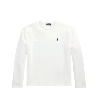 Polo Ralph Lauren Weißes Baumwolljersey-Shirt
