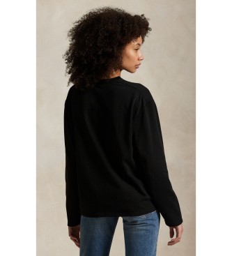 Polo Ralph Lauren Maglietta in jersey di cotone nero