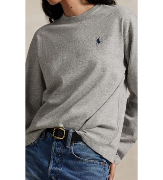 Polo Ralph Lauren Grå t-shirt i bomuldsjersey