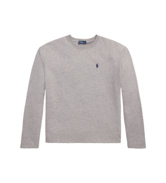 Polo Ralph Lauren Grå t-shirt i bomuldsjersey
