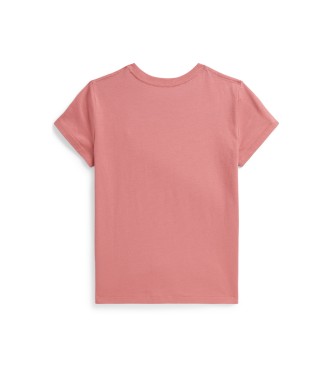 Polo Ralph Lauren Maglietta in maglia di cotone rosa