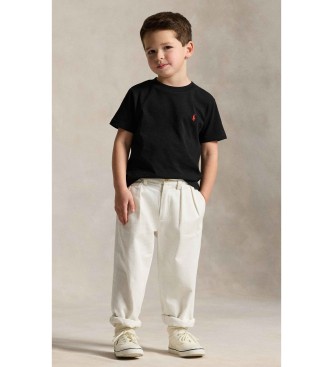 Polo Ralph Lauren Black cotton jersey knitted T-shirt