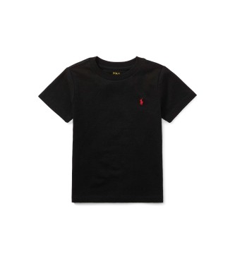 Polo Ralph Lauren Black cotton jersey knitted T-shirt