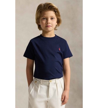 Polo Ralph Lauren Navy strikket t-shirt i bomuldsjersey