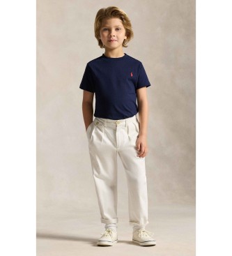 Polo Ralph Lauren Navy strikket t-shirt i bomuldsjersey