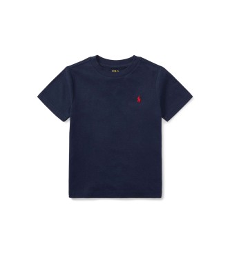 Polo Ralph Lauren Navy strikket t-shirt i bomuldsjersey
