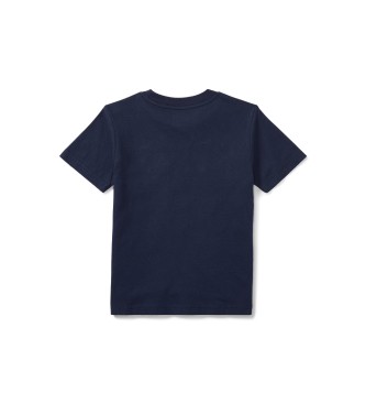 Polo Ralph Lauren Navy strikket t-shirt i bomuldsjersey