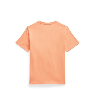 Polo Ralph Lauren Maglietta in maglia di cotone arancione