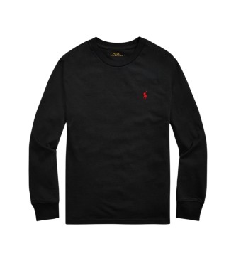 Polo Ralph Lauren Camiseta de punto jersey de algodón negro