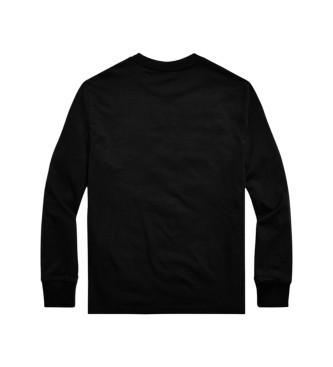 Polo Ralph Lauren Camiseta de punto jersey de algodón negro