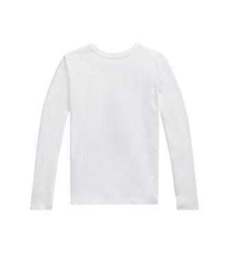 Polo Ralph Lauren Camiseta de punto jersey de manga larga blanco