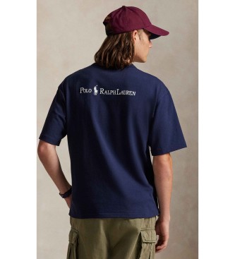 Polo Ralph Lauren Majica Relaxed Fit iz mornarske pletenine