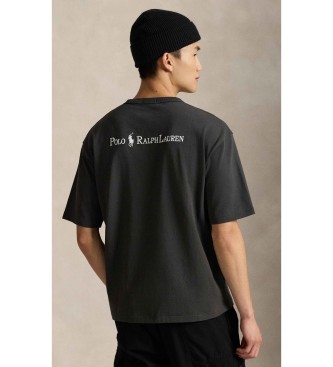 Polo Ralph Lauren T-shirt em malha de jersey Relaxed Fit cinzenta