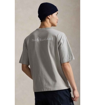 Polo Ralph Lauren T-shirt em malha de jersey Relaxed Fit cinzenta