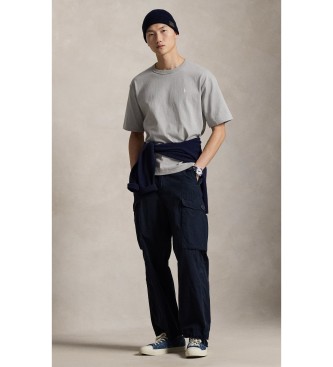 Polo Ralph Lauren T-shirt em malha de jersey Relaxed Fit cinzenta