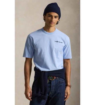 Polo Ralph Lauren T-shirt de malha em jersey azul claro de corte descontra�do