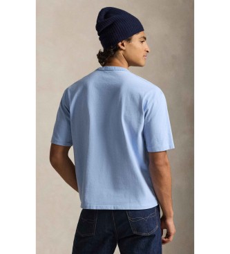 Polo Ralph Lauren T-shirt de malha em jersey azul claro de corte descontra�do
