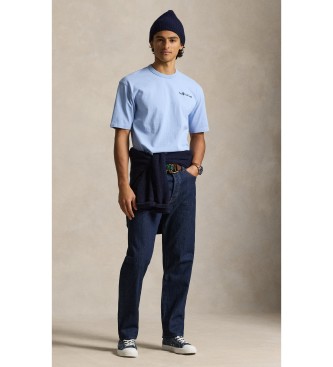 Polo Ralph Lauren T-shirt de malha em jersey azul claro de corte descontra�do