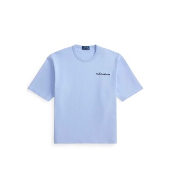 Polo Ralph Lauren T-shirt de malha em jersey azul claro de corte descontra�do