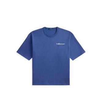 Polo Ralph Lauren T-shirt de malha de ajuste descontra�do azul