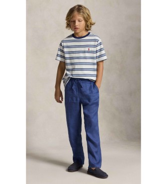 Polo Ralph Lauren Maglietta a righe bianche in maglia