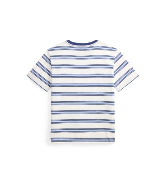 Polo Ralph Lauren Maglietta a righe bianche in maglia
