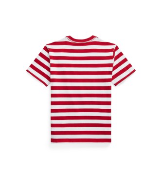 Polo Ralph Lauren Gebreid jersey T-shirt met rode strepen