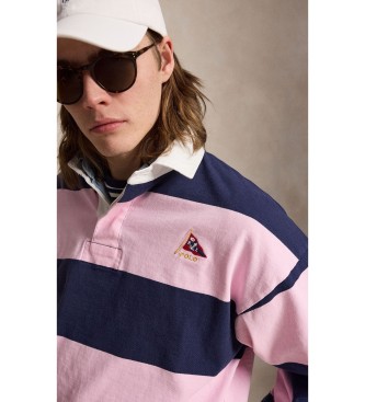 Polo Ralph Lauren Camiseta de rugby Big Fit de punto rosa