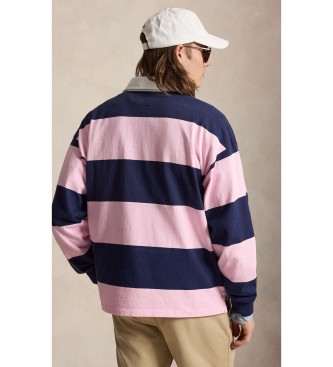 Polo Ralph Lauren Camiseta de rugby Big Fit de punto rosa