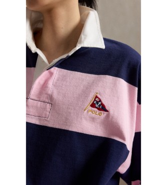 Polo Ralph Lauren Camiseta de rugby Big Fit de punto rosa