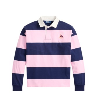 Polo Ralph Lauren Camiseta de rugby Big Fit de punto rosa