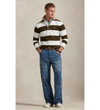 Polo Ralph Lauren Camisa de r�guebi Classic Fit castanha escura