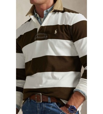 Polo Ralph Lauren Camisa de r�guebi Classic Fit castanha escura