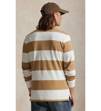 Polo Ralph Lauren Camisa de r�guebi de ajuste cl�ssico castanha