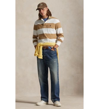 Polo Ralph Lauren Camisa de r�guebi de ajuste cl�ssico castanha