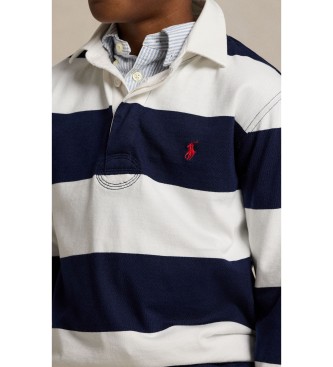 Polo Ralph Lauren Camiseta de rugby icónica blanco, marino