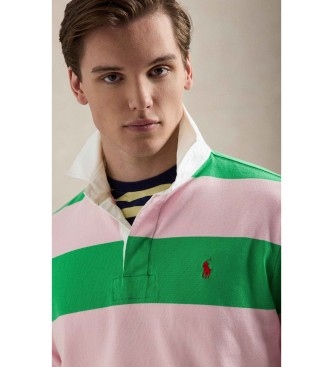 Polo Ralph Lauren Camisola de r�guebi ic�nica verde, rosa