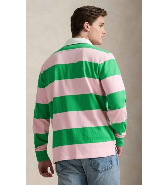 Polo Ralph Lauren Camisola de r�guebi ic�nica verde, rosa