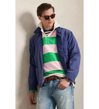 Polo Ralph Lauren Camisola de r�guebi ic�nica verde, rosa
