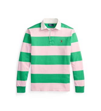 Polo Ralph Lauren Camisola de r�guebi ic�nica verde, rosa