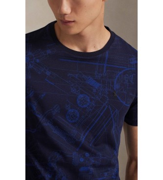 Polo Ralph Lauren Custom Slim Fit printed T-shirt navy