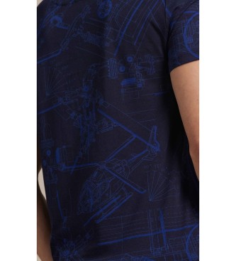 Polo Ralph Lauren Custom Slim Fit printed T-shirt navy
