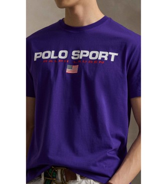 Polo Ralph Lauren T-shirt Polo Sport de malha Classic Fit roxa