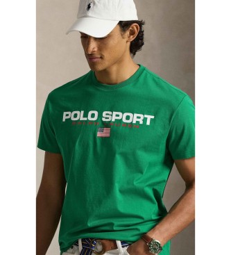 Polo Ralph Lauren T-shirt Polo Sport de malha Classic Fit verde