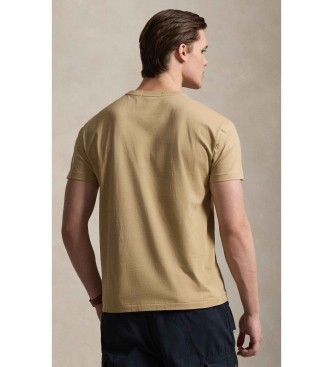 Polo Ralph Lauren T-shirt Polo Sport de malha Classic Fit bege