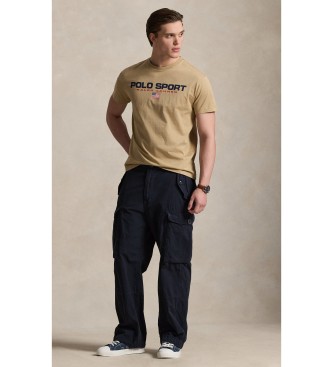 Polo Ralph Lauren T-shirt Polo Sport de malha Classic Fit bege