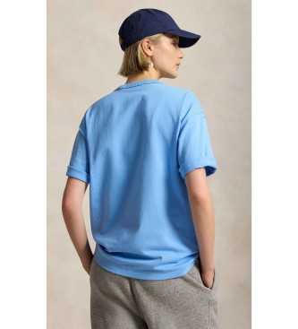 Polo Ralph Lauren Polo Sport T-shirt Relaxed Fit pletena majica modra