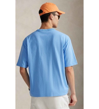 Polo Ralph Lauren Polo Sport T-shirt Relaxed Fit pletena majica modra